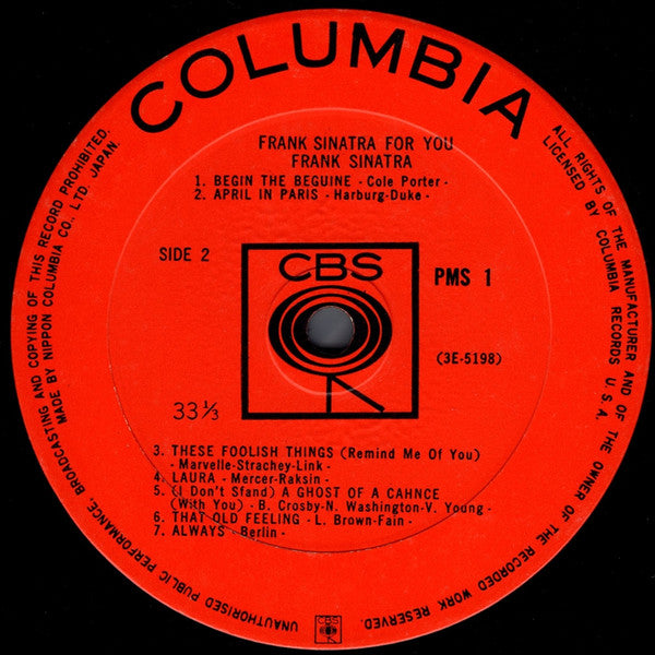 Frank Sinatra For You