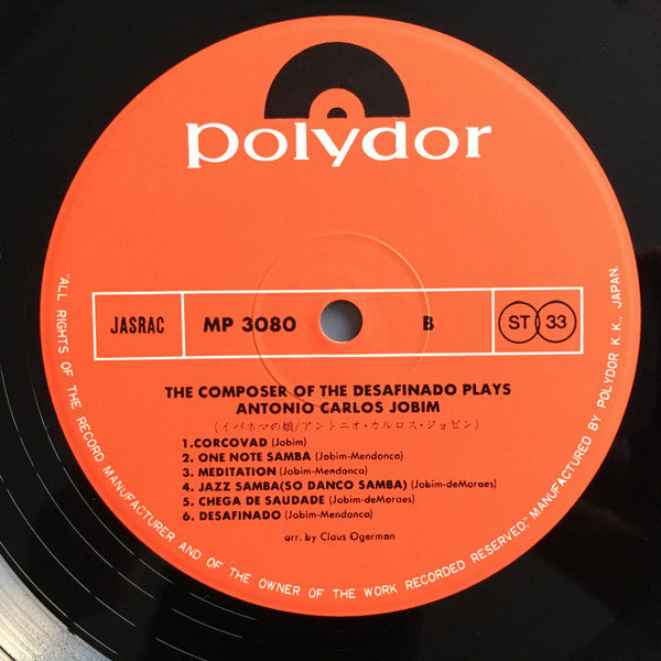 The Composer Of Desafinado, Plays