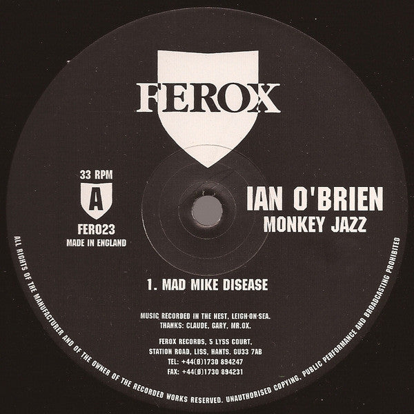 Master Release: Monkey Jazz by Ian O'Brien