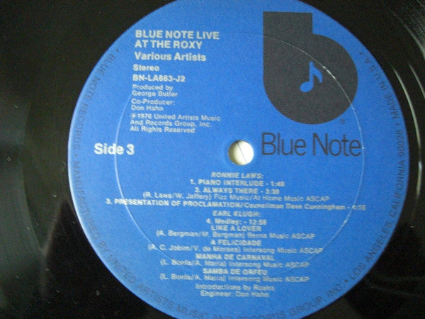 Blue Note Live At The Roxy