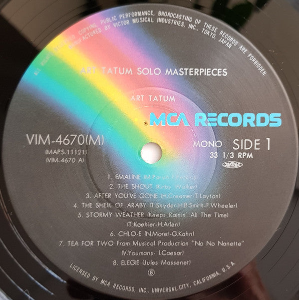 Art Tatum Solo Masterpieces