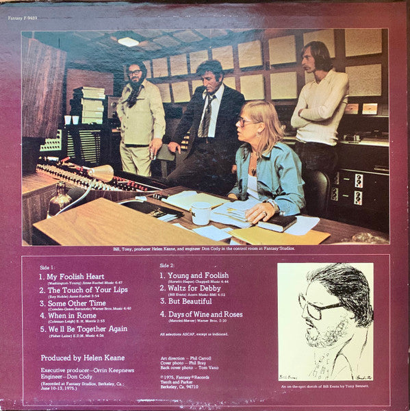 Release: The Tony Bennett Bill Evans Album-Vinyl-US-None-F-9489-17634469