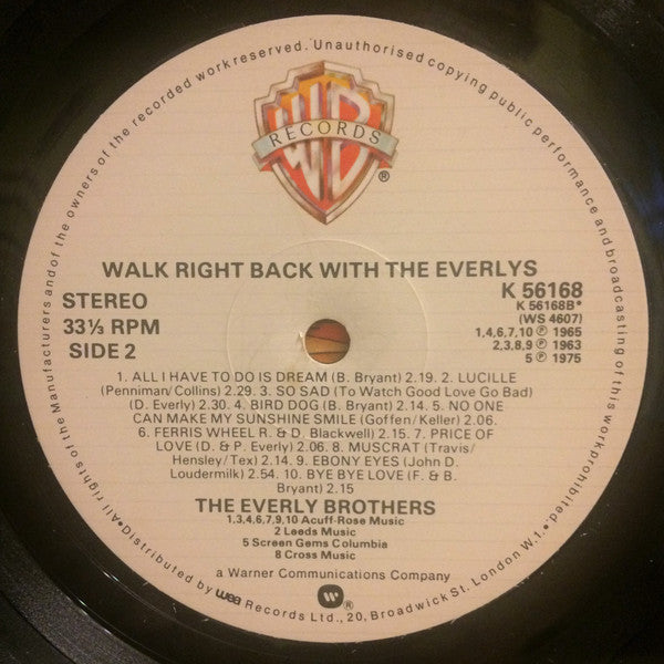 Walk Right Back With The Everlys (20 Golden Hits)