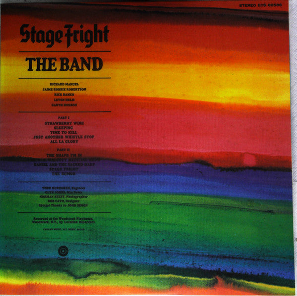 Release: Stage Fright-Vinyl-Japan-1973-ECS-80586-13680942