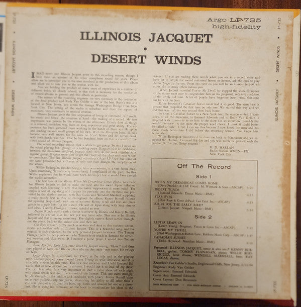 Master Release: Desert Winds by Illinois Jacquet