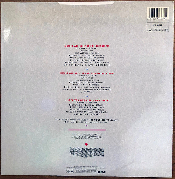 Release: Sisters Are Doin' It For Themselves-Vinyl-Europe-1985-PT 40340-14271987