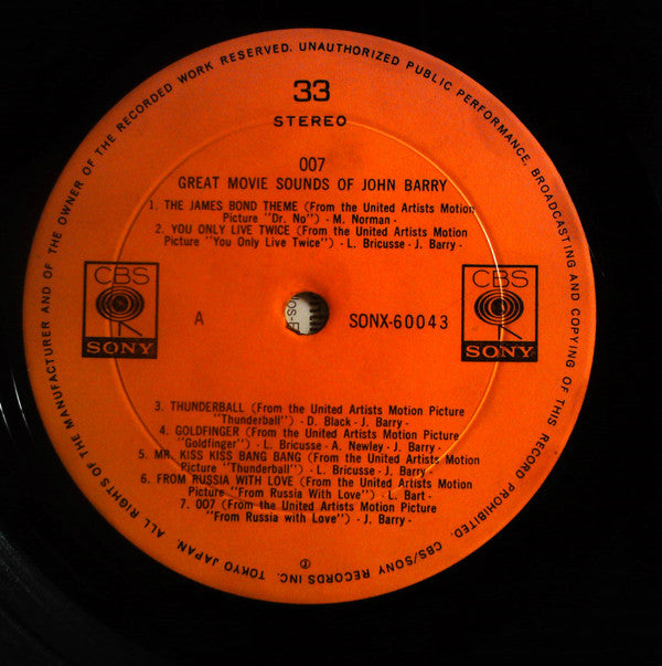 007 - Great Movie Sounds Of John Barry