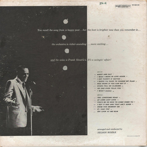 Release: A Swingin' Affair!-Vinyl-US-1959-W803, W-803-13201880