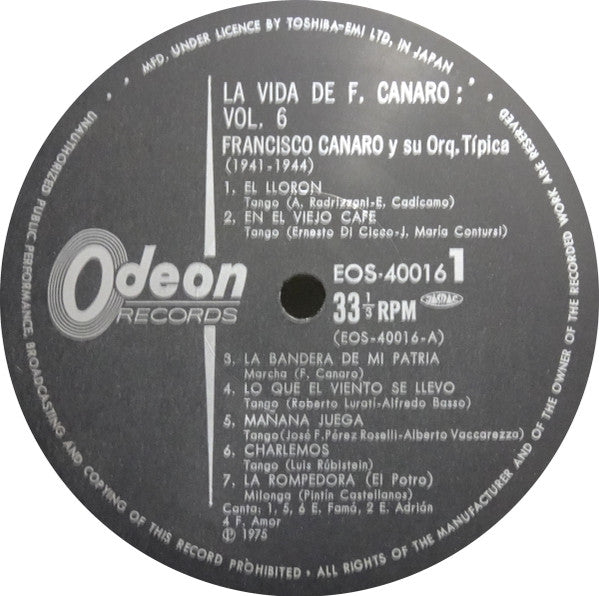 La Vida De F. Canaro Vol. 6 (1941-1944)