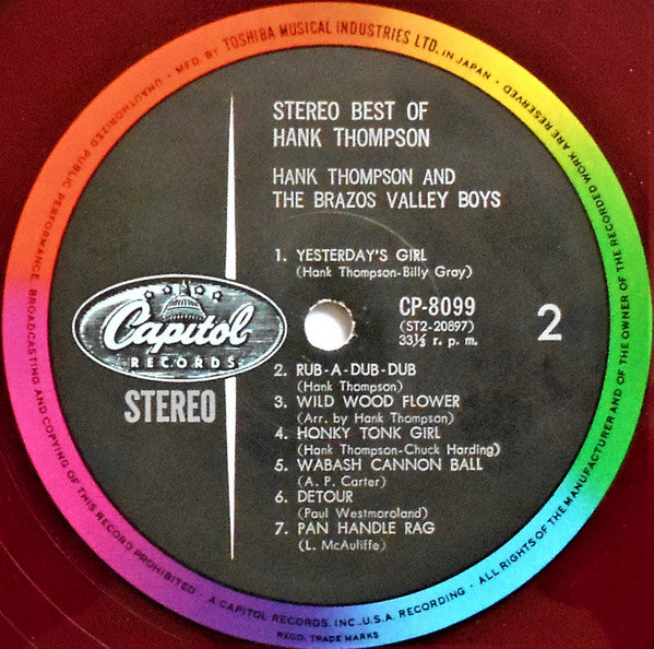 Stereo! Best Of Hank Thompson