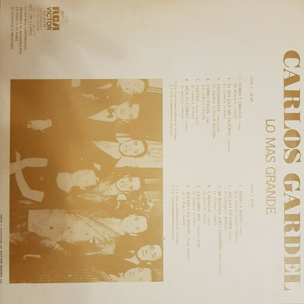 Master Release: Lo Más Grande by Carlos Gardel