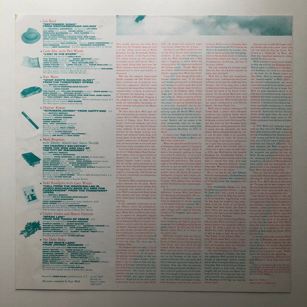 Lost In The Stars (The Music Of Kurt Weill)