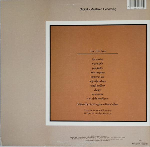 Release: The Hurting-Vinyl-US-1983-811 039-1 M-1, 422-811 039 M-1, mers 17-20602465