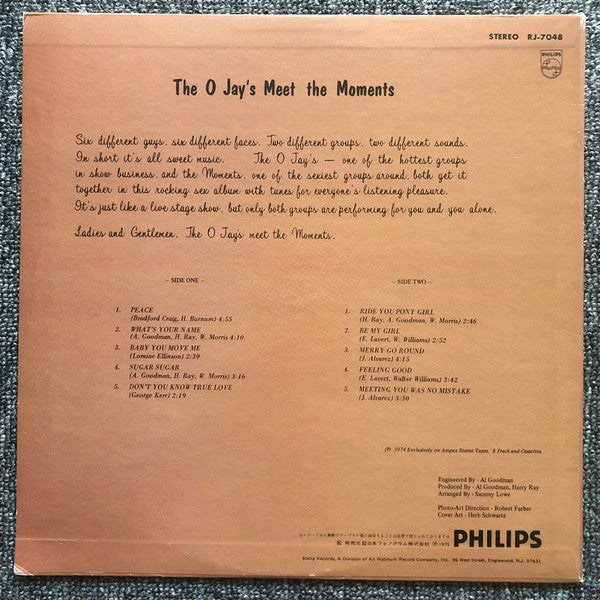 Release: O'Jays Meet The Moments-Vinyl-Japan-1974-RJ-7048-14999597