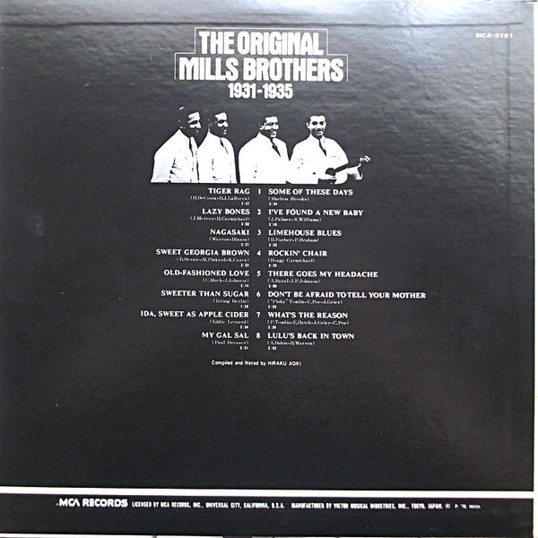 Master Release: The Original Mills Brothers　1931-1935 by The Mills Brothers