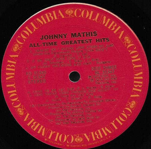 Johnny Mathis' All-Time Greatest Hits