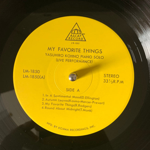 My Favorite Things / Yasuhiro Kohno Solo Live
