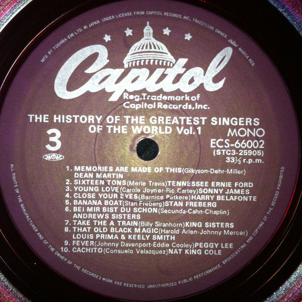 The History Of The Greatest Singers Of The World Vol. 1