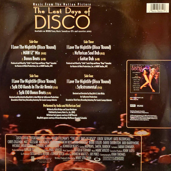 I Love The Nightlife (Disco Round) - 12" Remixes
