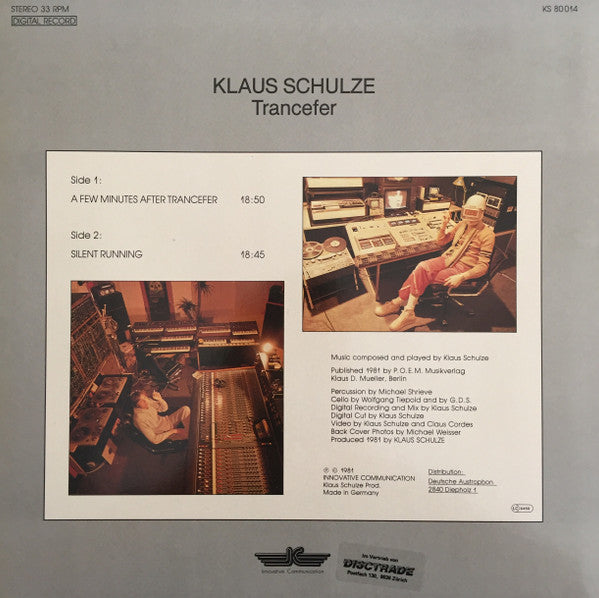 Master Release: Trancefer by Klaus Schulze