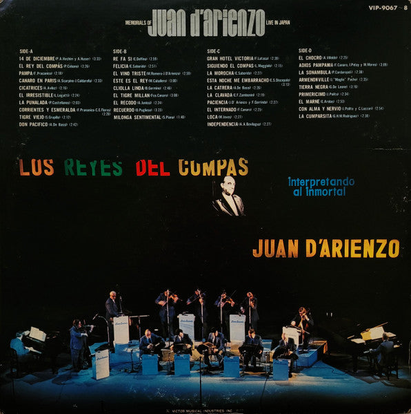 Master Release: Memorials Of Juan D'arienzo - Live In Japan by Los Reyes Del Compas