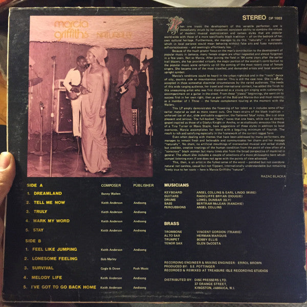 Master Release: Naturally by Marcia Griffiths