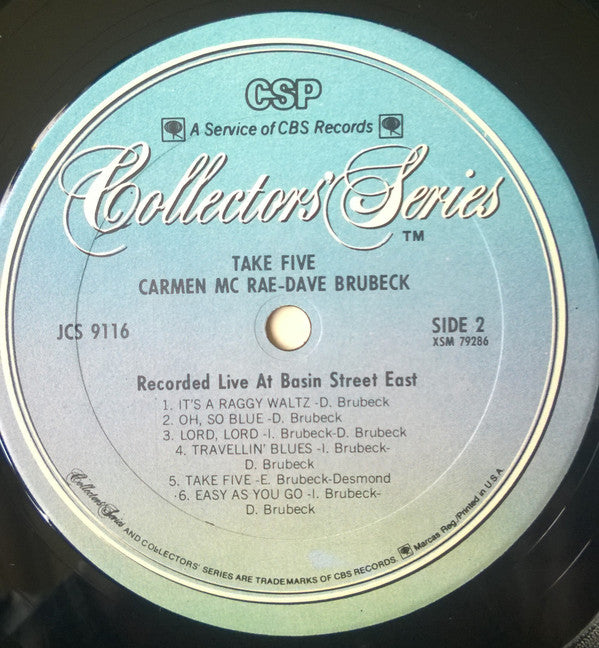 Take Five (Recorded Live At Basin Street East)