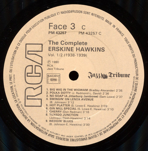 The Complete Erskine Hawkins Volumes 1/2 (1938/1939)
