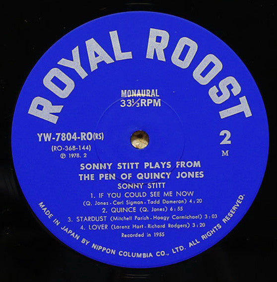 Sonny Stitt Plays Arrangements From The Pen Of Quincy Jones