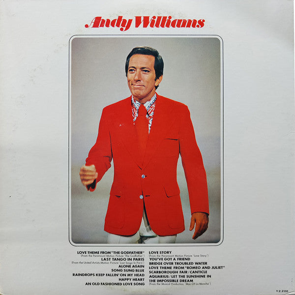 Release: Andy Williams' Greatest Hits Vol.1-Vinyl-Japan-1972-SOPN-40-25609843