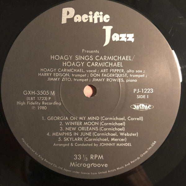 Hoagy Sings Carmichael With The Pacific Jazzmen