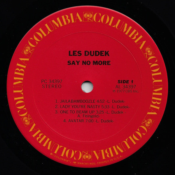 Release: Say No More-Vinyl-US-1977-PC 34397, 34397-15103543