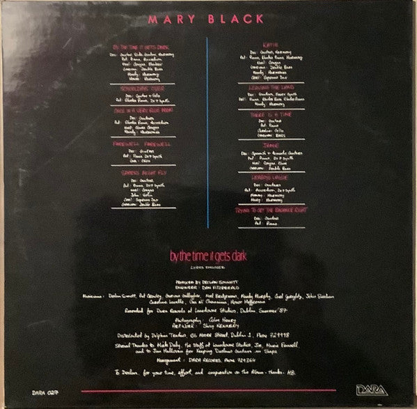 Release: By The Time It Gets Dark-Vinyl-Ireland-1987-Dara 027-32335209