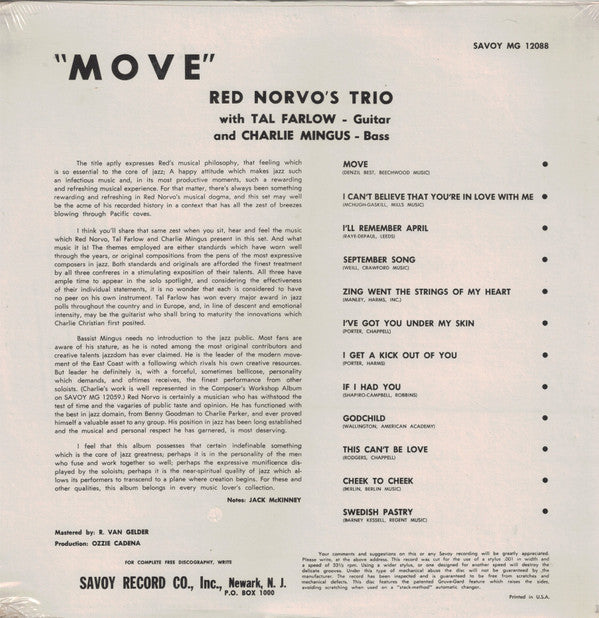 Release: Move!-Vinyl-US-None-MG 12088-10793735