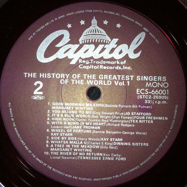 The History Of The Greatest Singers Of The World Vol. 1