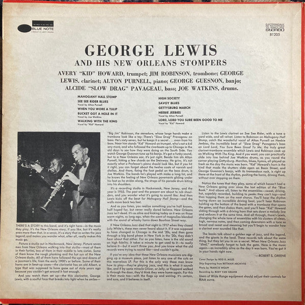 Release: George Lewis And His New Orleans Stompers (Volume 1)-Vinyl-US-1971-BST 81205, BST 81205-28765318