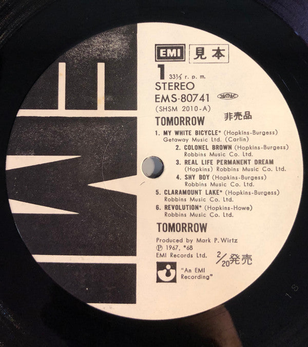Release: Tomorrow-Vinyl-Japan-1976-EMS-80741-14237509