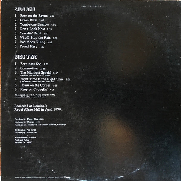 Release: The Royal Albert Hall Concert-Vinyl-US-1980-MPF-4501-15601885