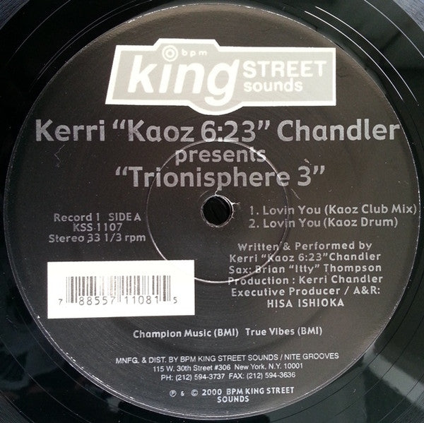 Master Release: Trionisphere 3 by Kerri Chandler