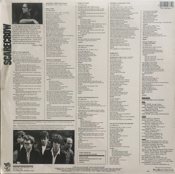 Release: Scarecrow-Vinyl-US-1985-824 865-1 M-1, 422-824 865-1 M-1-10336470