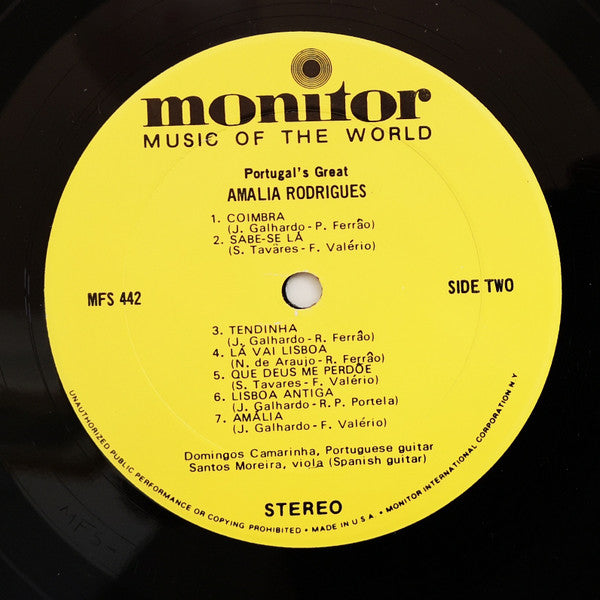 Portugal's Great Amalia Rodrigues