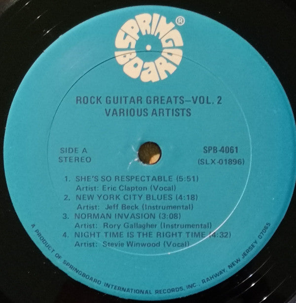 Rock Guitar Greats Volume 2