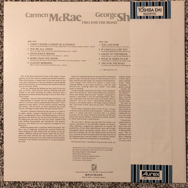 Release: Two For The Road-Vinyl-Japan-1980-ICJ-80185-22070854