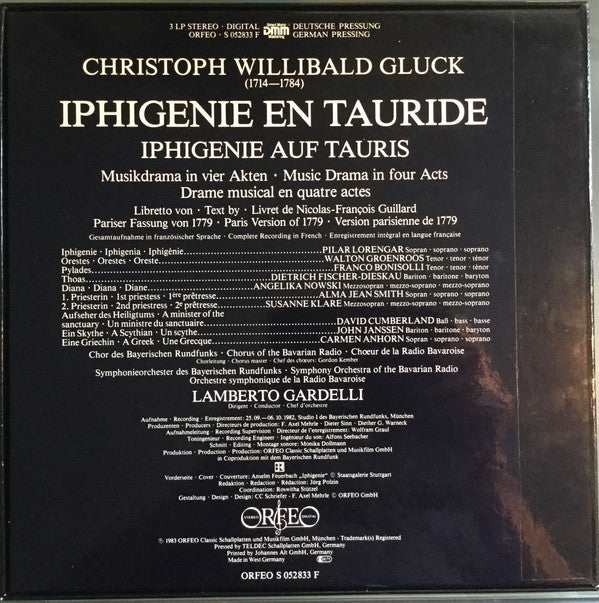 Release: Iphigenie En Tauride-Vinyl, Box Set-Germany-1983-S 052833 F-10135104