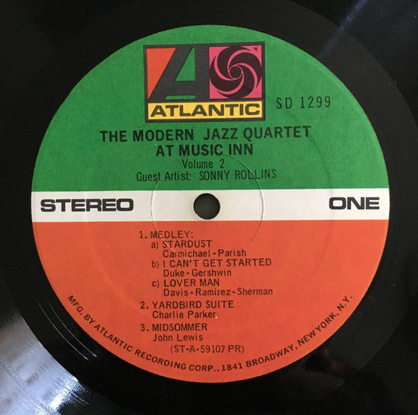 The Modern Jazz Quartet At Music Inn / Volume 2