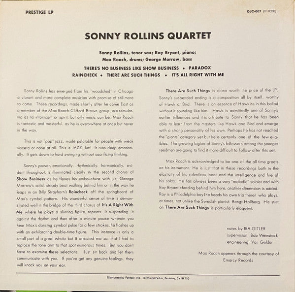 Release: Worktime-Vinyl-US-1982-OJC-007, P-7020-33199332