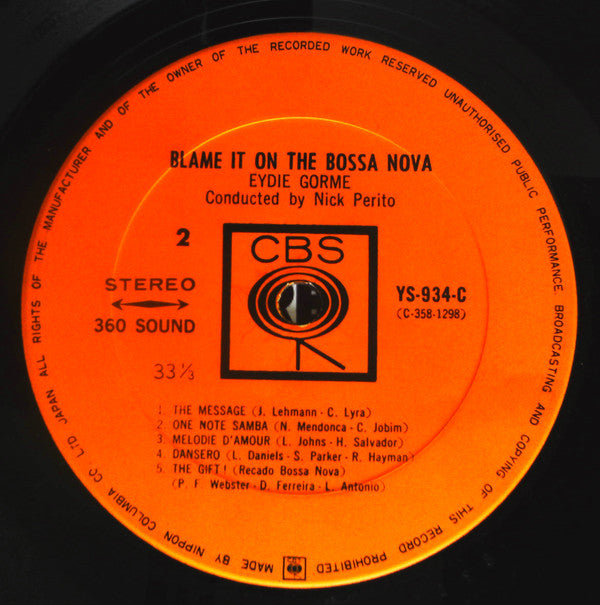 Blame It On The Bossa Nova