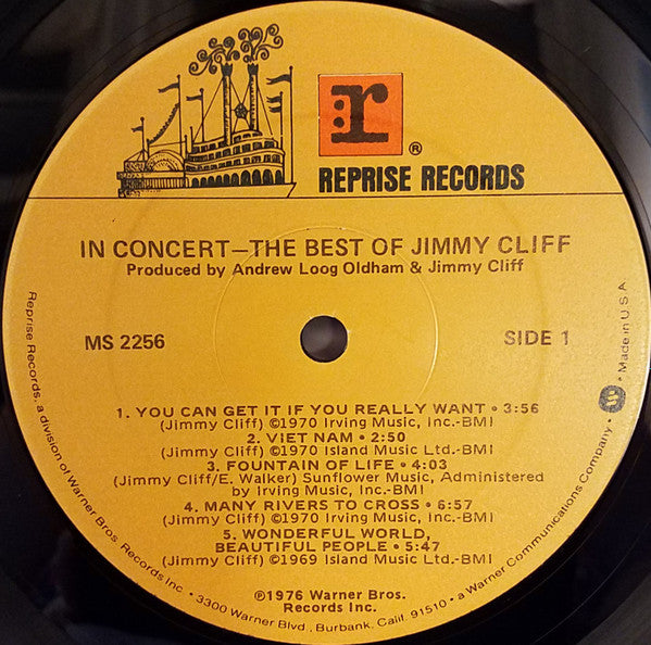 Release: In Concert - The Best Of Jimmy Cliff-Vinyl-US-1976-MS 2256-13969958
