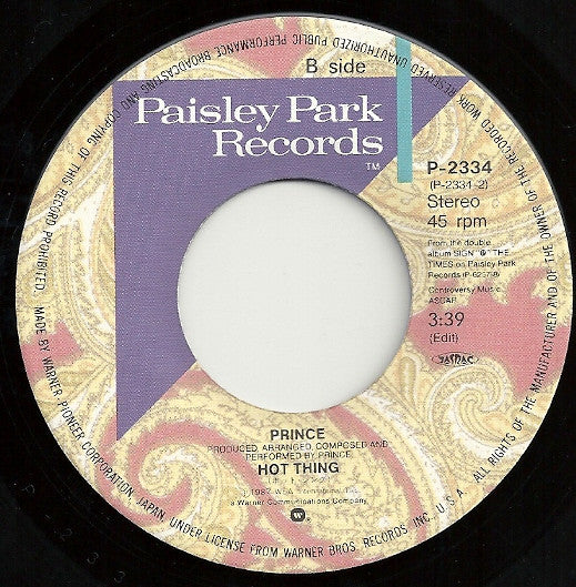 I Could Never Take The Place Of Your Man = プレイス・オブ・ユア・マン