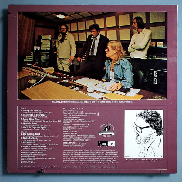 Release: The Tony Bennett Bill Evans Album-Vinyl-US-None-APR 3004-4754941